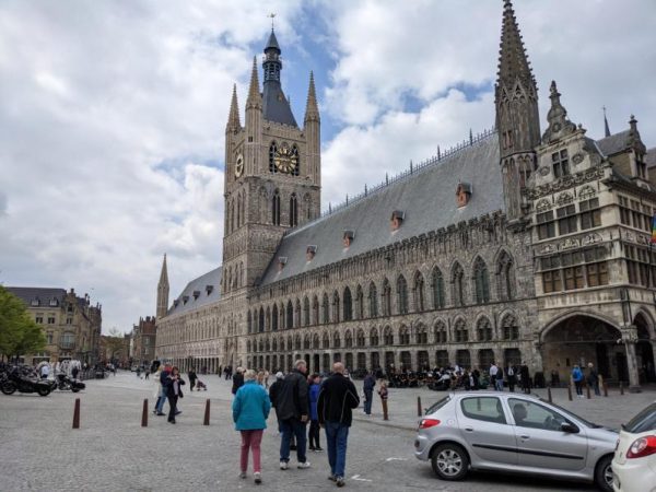 The restored Cloth Hall at Ypres, housing a fine Great War Museum