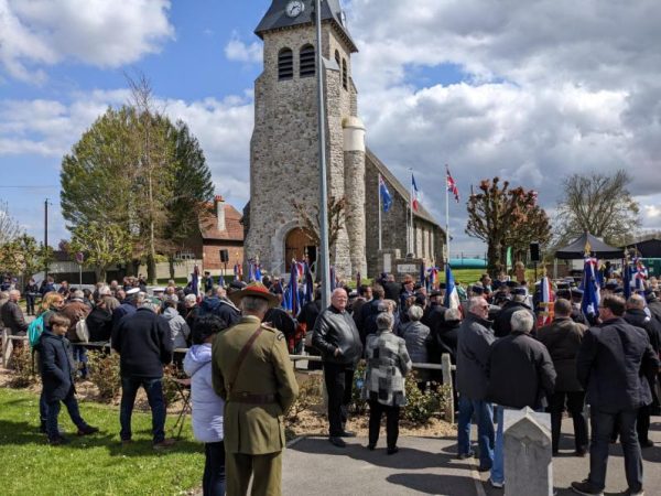 Commemoration in Bullecourt Village. More of a village feel and no doubt of the sincerity